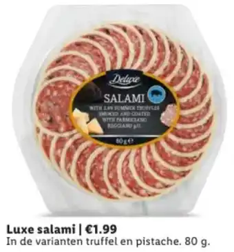 Lidl Luxe salami aanbieding