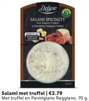 Lidl Salami met truffel aanbieding