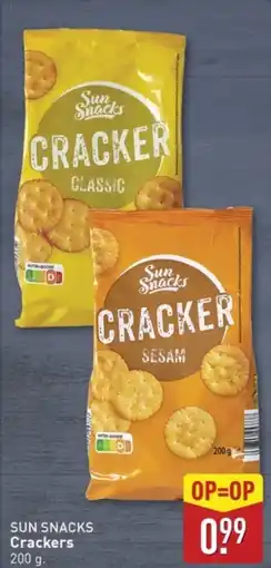ALDI Sun Snacks Crackers aanbieding