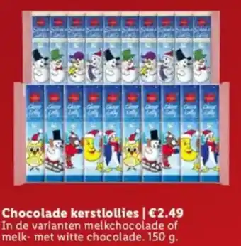 Lidl Chocolade kerstlollies aanbieding
