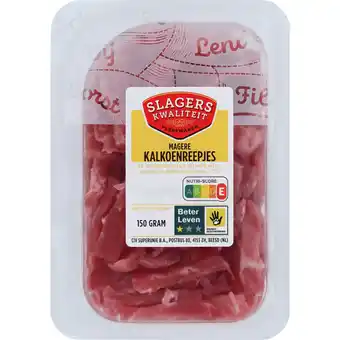 PLUS Slagers kwaliteit Kalkoenreepjes aanbieding