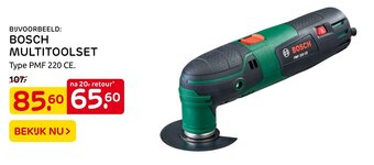 Praxis Bosch multitoolset aanbieding