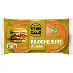 Dirk MR BIG MOUTH Hamburger bun brioche 4 st aanbieding