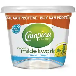 Dirk Campina Magere kwark naturel aanbieding