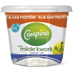 Dirk Campina Volle milde kwark naturel aanbieding