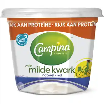 Dirk Campina Volle milde kwark naturel aanbieding