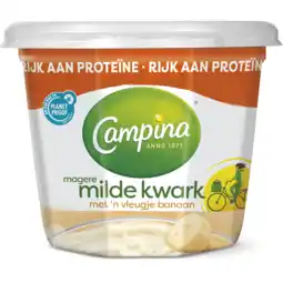 Dirk Campina Magere kwark banaan aanbieding