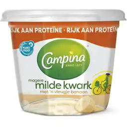 Dirk Campina Magere kwark banaan aanbieding