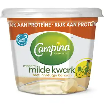 Dirk Campina Magere kwark banaan aanbieding