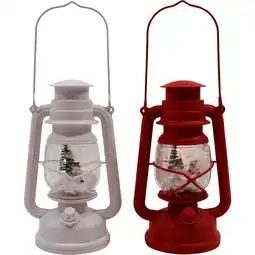 Dirk Ledlantaarn met sneeuw en muziek aanbieding