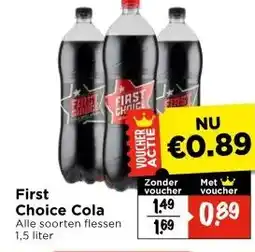 Vomar Voordeelmarkt First Choice Cola aanbieding