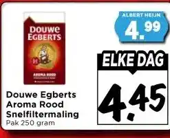 Vomar Voordeelmarkt Douwe Egberts Aroma Rood Snelfiltermaling aanbieding