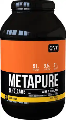 Bol.com QNT Metapure Whey Protein Isolate 908 gram Banana aanbieding