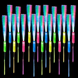 Amazon LURICO 24 stuks kleurrijk knipperend led-lichtstaaf, feestaccessoires voor kinderverjaardag aanbieding
