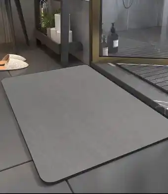 Amazon SOBEAU Badmat, antislip, absorberend, microvezel, wasbaar, sneldrogend, 40x60 cm, grijs aanbieding