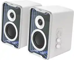 Amazon EDIFIER QR30 Active Desktop Speakers with Bluetooth V5.4, Dynamic Light Effects. 30 Watt RMS - White aanbieding