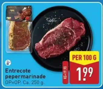 ALDI Entrecote pepermarinade aanbieding