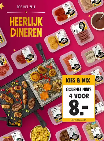Jumbo Kies & mix gourmet mini's aanbieding
