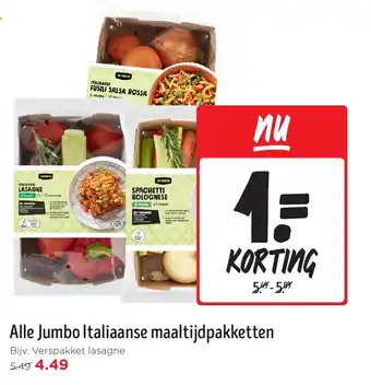 Jumbo Alle Jumbo Italiaanse maaltijdpakketten aanbieding