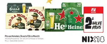 Jumbo Pils van Heineken, Brand of Birra Moretti aanbieding
