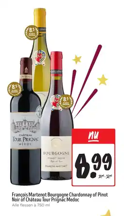Jumbo François Martenot Bourgogne Chardonnay of Pinot Noir of Château Tour Prignac Medoc aanbieding