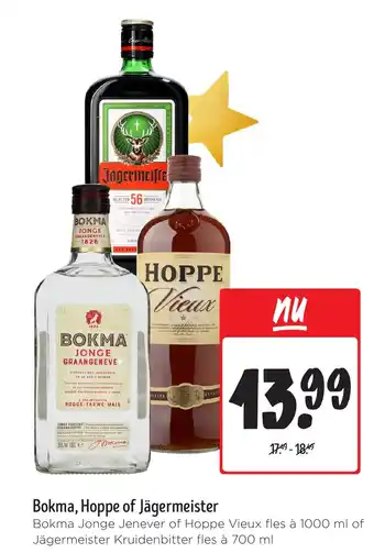 Jumbo Bokma, Hoppe of Jägermeister aanbieding
