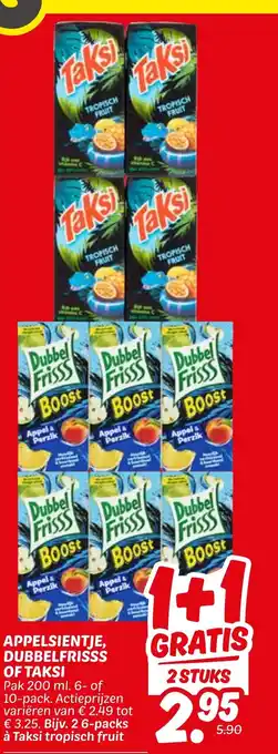 Dekamarkt Appelsientje, dubbelfrisss of taksi aanbieding