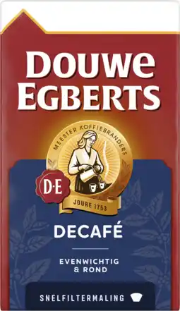 Dirk Douwe Egberts Décafé filterkoffie aanbieding