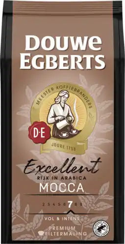 Dirk Douwe Egberts Filterkoffie excellent mocca sterkte 7 aanbieding