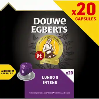 Dirk Douwe Egberts Lungo Intens koffiecups voordeelpak aanbieding