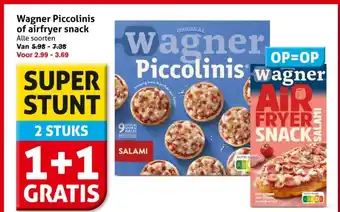 Hoogvliet Wagner Piccolinis of airfryer snack aanbieding