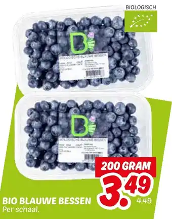 Dekamarkt Bio blauwe bessen aanbieding