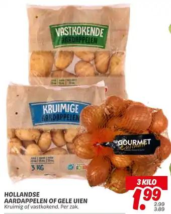 Dekamarkt HOLLANDSE AARDAPPELEN OF GELE UIEN aanbieding