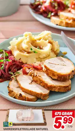 Dekamarkt Varkensfiletrollade naturel aanbieding