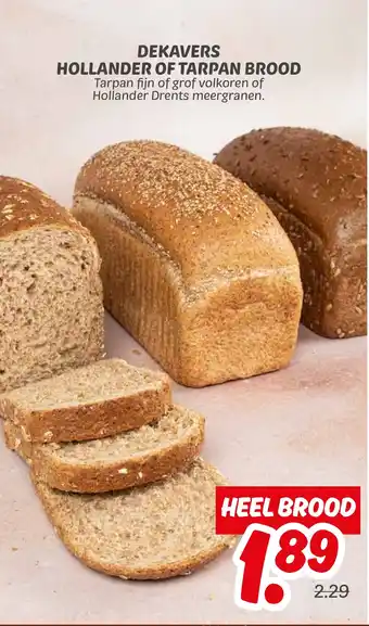 Dekamarkt Dekavers hollander of tarpan brood aanbieding