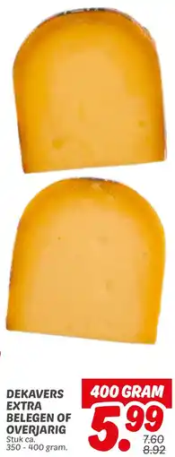 Dekamarkt Dekavers extra belegen of overjarig aanbieding