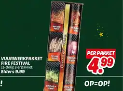 Dekamarkt Vuurwerkpakket fire festival aanbieding