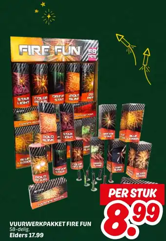 Dekamarkt Vuurwerkpakket fire fun aanbieding