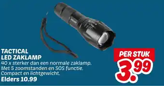 Dekamarkt Tactical led zaklamp aanbieding