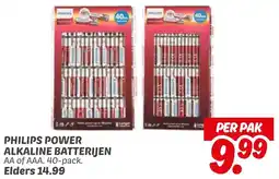 Dekamarkt Philips power alkaline batterijen aanbieding