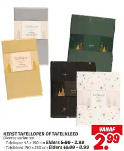 Dekamarkt Kerst tafelloper of tafelkleed aanbieding