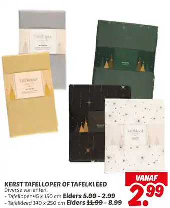 Dekamarkt Kerst tafelloper of tafelkleed aanbieding