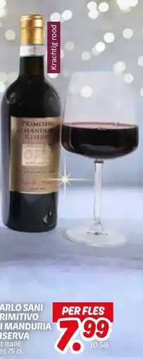 Dekamarkt Carlo sani primitivo di manduria riserva aanbieding