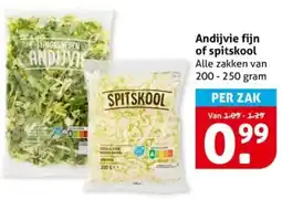 Hoogvliet Andijvie fijn of spitskool aanbieding