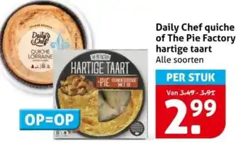 Hoogvliet Daily Chef quiche of The Pie Factory hartige taart aanbieding