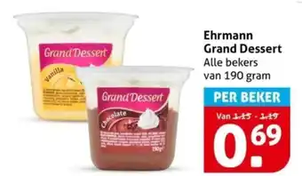 Hoogvliet Ehrmann Grand Dessert aanbieding