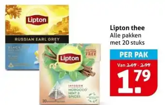 Hoogvliet Lipton thee aanbieding