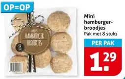 Hoogvliet Mini hamburger broodjes aanbieding
