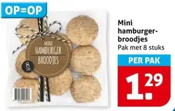Hoogvliet Mini hamburger broodjes aanbieding