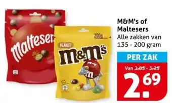 Hoogvliet M&M's of Maltesers aanbieding